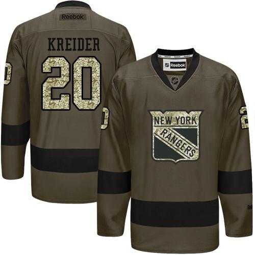 Glued New York Rangers #20 Chris Kreider Green Salute to Service NHL Jersey,We sell and wholesale Glued New York Rangers #20 Chris Kreider Green Salute to Service NHL Jersey on line form chian!